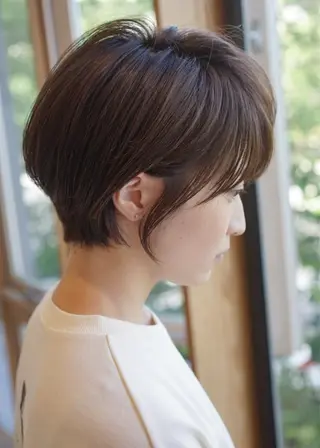 ショート ナガス カズアキのヘアスタイル
