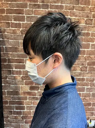 ショート カラー パーマ ヘアアレンジ メンズ キッズ ネイル マツエク・マツパ 久木原 ゆりのヘアスタイル