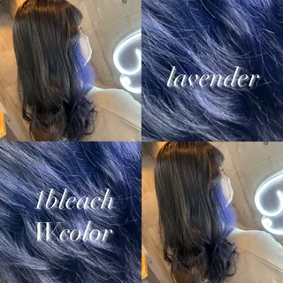 ロング 透明感ハイトーン カラー🦋🌧希咲のヘアスタイル