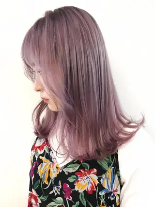 セミロング カラー パーマ ヘアアレンジ ITbyALBUM 浦和店のヘアスタイル