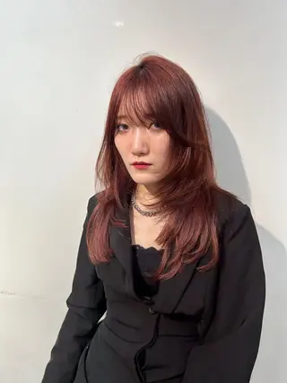 セミロング カラー ボブ/透明感ベージュ 🫧クルミ🌟のヘアスタイル