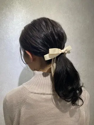 セミロング カラー 宮原 佳苗のヘアスタイル