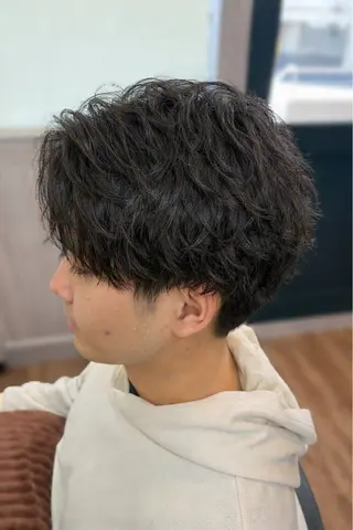 ショート パーマ 野呂 隼人のヘアスタイル