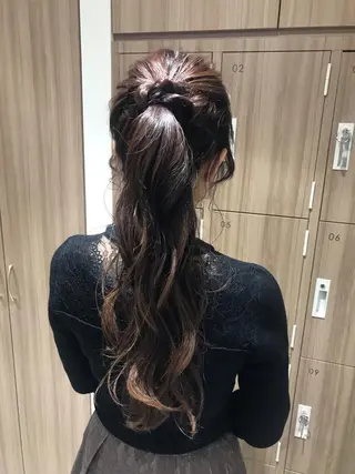 ロング ヘアアレンジ ヘアセット/メンズ パーマChihoのヘアスタイル