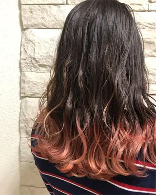 ロング カラー ヘアアレンジ メンズ キッズ ネイル マツエク・マツパ 透明感カラー🤎 ゆりのヘアスタイル