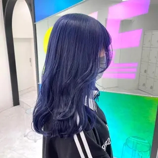 ミディアム カラー 🤍💕ブリーチカラ ーAyaka💕🤍のヘアスタイル