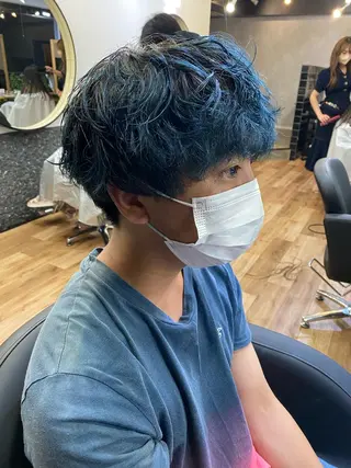 ショート カラー メンズ 大人可愛いレイヤー 大田のヘアスタイル