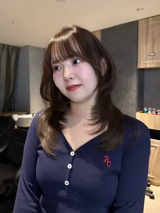 ミディアム ゆい 似合わせカットのヘアスタイル