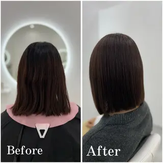 ミディアム カラー ✄﻿aini天王寺 ✄﻿ゆ乃のヘアスタイル