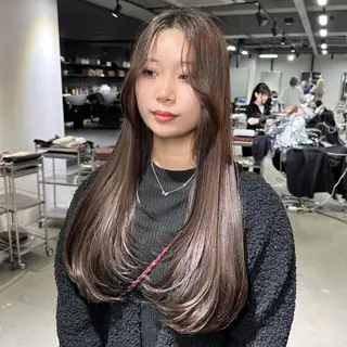 ロング 艶髪カラー/レイヤ ー支持No.1renのヘアスタイル