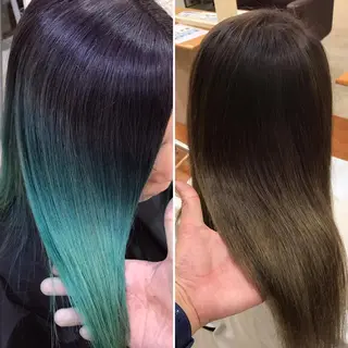 ロング カラー 土居 正季のヘアスタイル