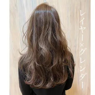 セミロング カラー ヘアアレンジ 土畑 博矢のヘアスタイル