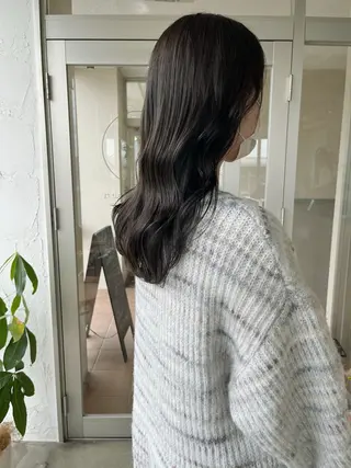 ロング 荒川泰輝/オリーブ カラー/透明感カラーのヘアスタイル