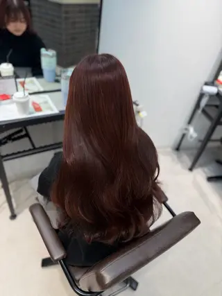 ロング カラー caho/韓国ヘア 盛れStyle🩶✨のヘアスタイル