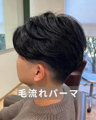 パーマ メンズ 関口 文昆人のヘアスタイル