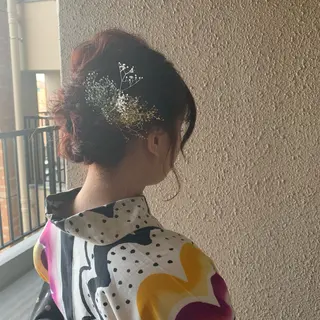 セミロング ヘアアレンジ chouette/ 根本優希のヘアスタイル