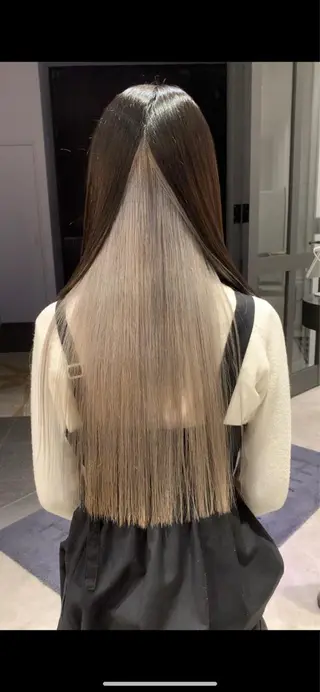 ロング カラー れい🫧 ハイトーン特化のヘアスタイル