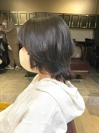 ミディアム カラー 前田 裕介のヘアスタイル