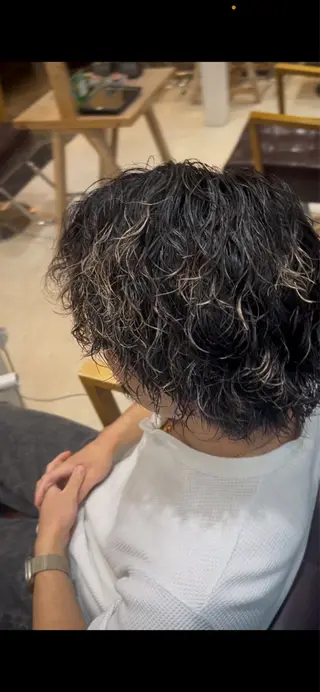 パーマ 松波 慧太のヘアスタイル