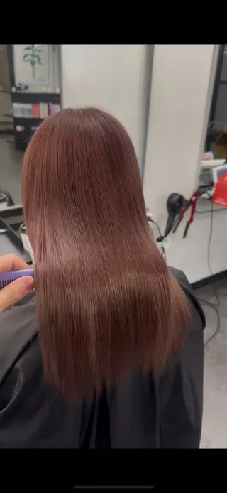 ロング カラー レイヤーカット/ボブ 似合わせ/透明感カラのヘアスタイル