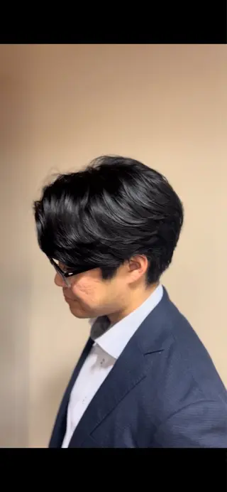 ショート パーマ メンズ 切りっぱなしボブ/ カット/ゆうすけのヘアスタイル