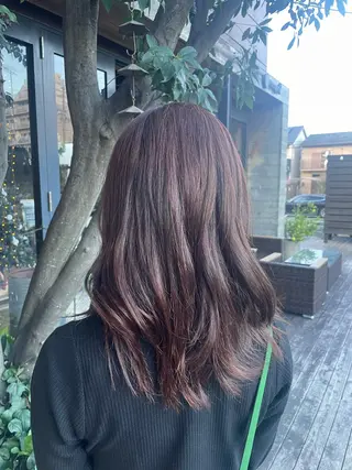 ロング カラー 梨子🐣艶カラー🌈 ダメージレス💖のヘアスタイル