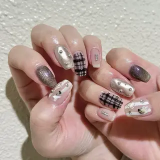 ネイル パラあり！フィルイン 美フォルムのネイルデザイン