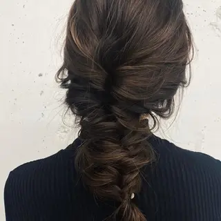 セミロング カラー 大石 沙季のヘアスタイル