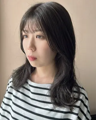 ロング カラー hub hair レイヤー/透明感のヘアスタイル