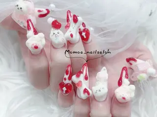 ネイル MoMoA Nail ネイル長さ出し専門店のネイルデザイン