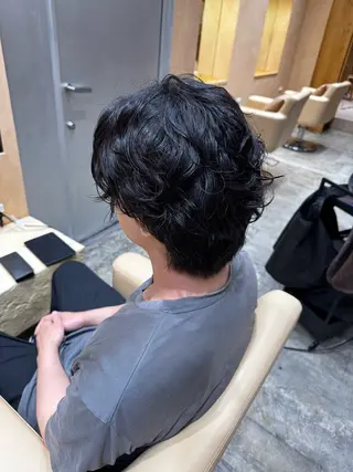 パーマ メンズ hamashima mireiのヘアスタイル