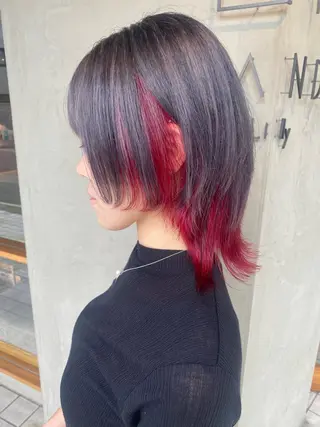 カラー 河合 愛実のヘアスタイル