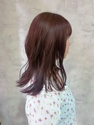 ミディアム yukie🌷 /暖色🍒梅田サロンのヘアスタイル