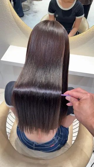 ロング カラー 縮毛矯正✨🫧 レイヤー川村利幸のヘアスタイル
