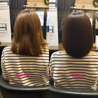 ミディアム 縮毛矯正&髪質改善 MAILHAIRのヘアスタイル