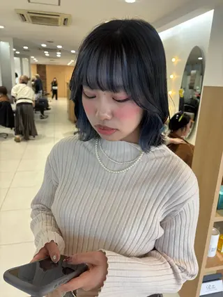 ミディアム カラー 💈メンズパーマ カラー💈momoのヘアスタイル