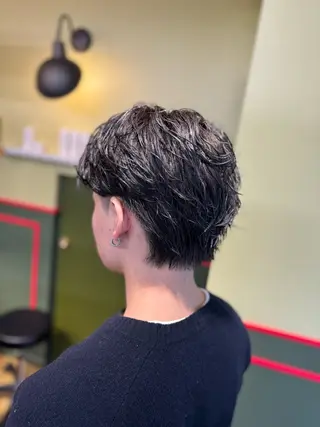 ショート カラー メンズ 米倉 麻衣のヘアスタイル