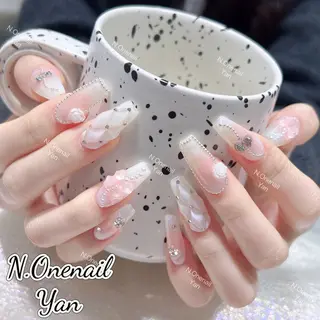 ネイル 長いだし/スカルプ/ パラシェルN.oneのネイルデザイン