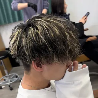 カラー パーマ メンズ ＆tigre 佐藤秀太のヘアスタイル