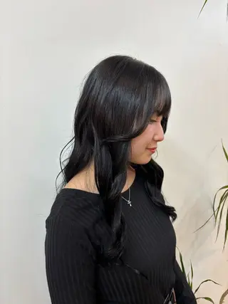 ロング カラー みぞぐち じゅりのヘアスタイル