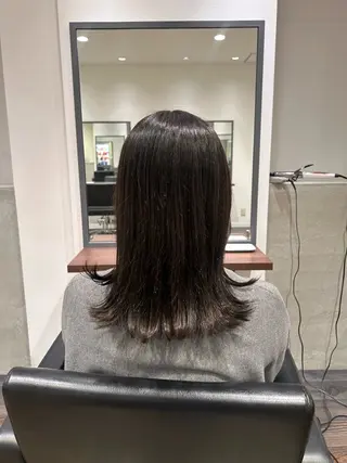 ミディアム 🤎オリーブカラー× パーマ特化💫森口のヘアスタイル