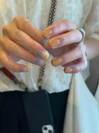 ショート カラー パーマ ヘアアレンジ メンズ キッズ ネイル マツエク・マツパ アイブロウ ar. harajukuのネイルデザイン