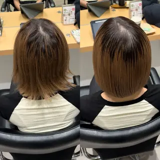 セミロング 髪質改善ヘアケア 艶髪特化/上田のヘアスタイル