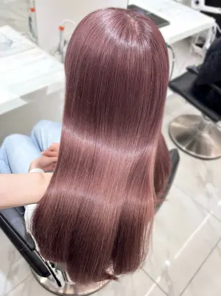 セミロング カラー 盛れる顔周り🤍渋谷 Risa🎀のヘアスタイル