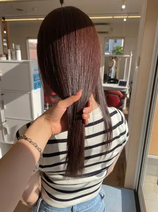 セミロング カラー ヘアアレンジ 小倉 愛里のヘアスタイル