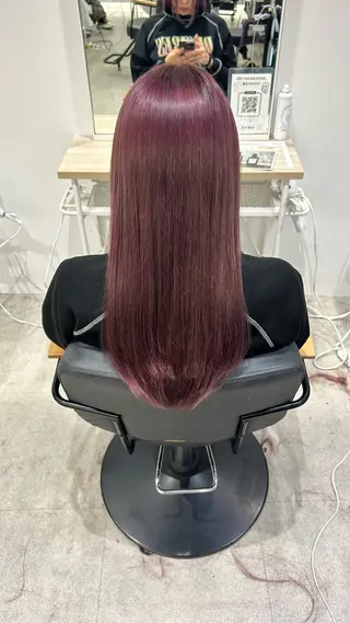 ロング カラー himari💜 暖色/レイヤーカットのヘアスタイル