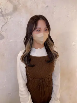セミロング カラー 【透明感カラー】 harunaのヘアスタイル