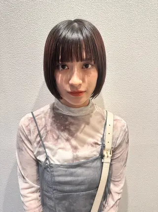 ショート ぱる/透明感カラー パーマ/カットのヘアスタイル