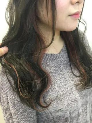 ロング カラー 永井 大希のヘアスタイル