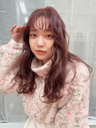 ロング カラー 谷町/Le'a /竹原しおなのヘアスタイル